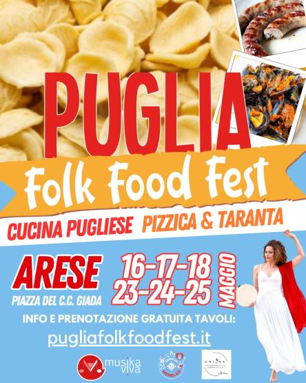 Arriva ad Arese (Milano) il Puglia Folk Food Fest con cibo tipico pugliese